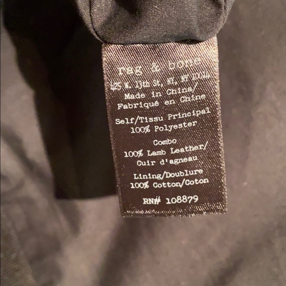 New Rag & Bone Leather Mini Dress - Picture 5 of 5